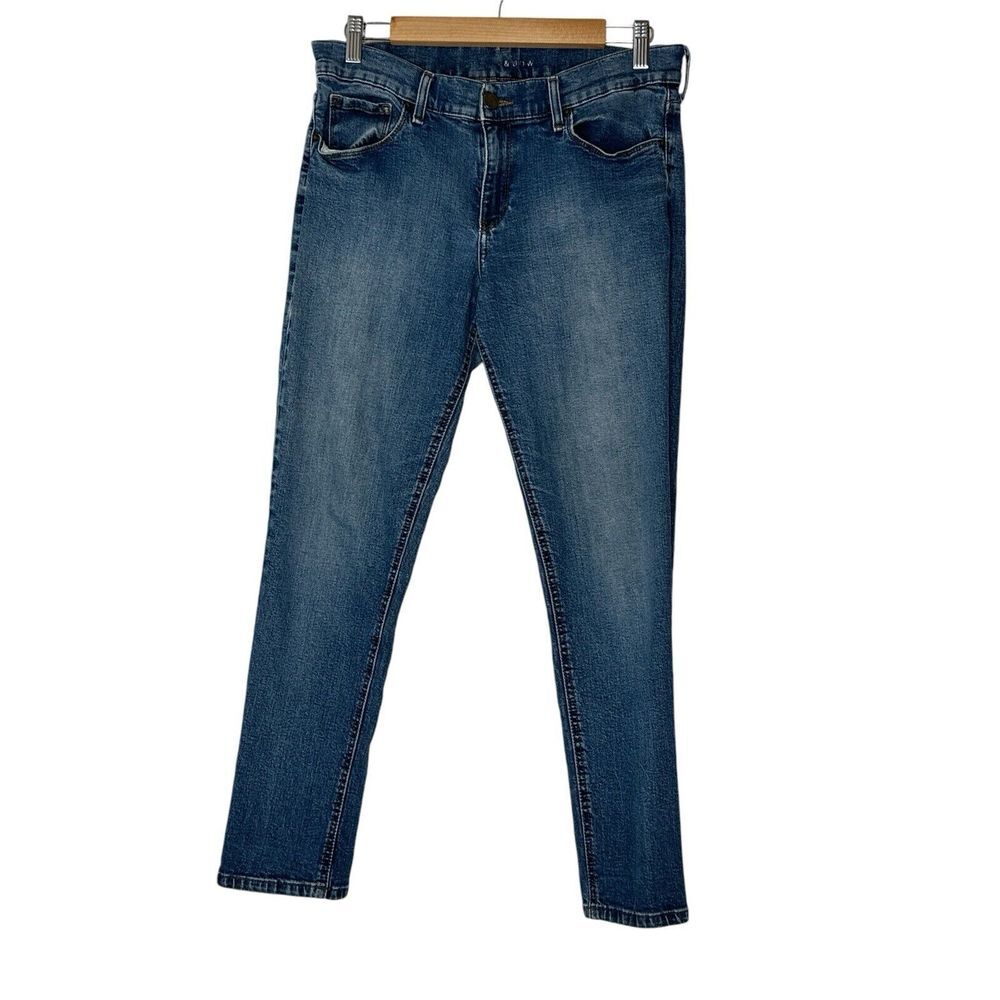 Mott &‎ Bow Jeans Women Size 28x28 Blue Mid-Rise Skinny Stretch Medium Wash